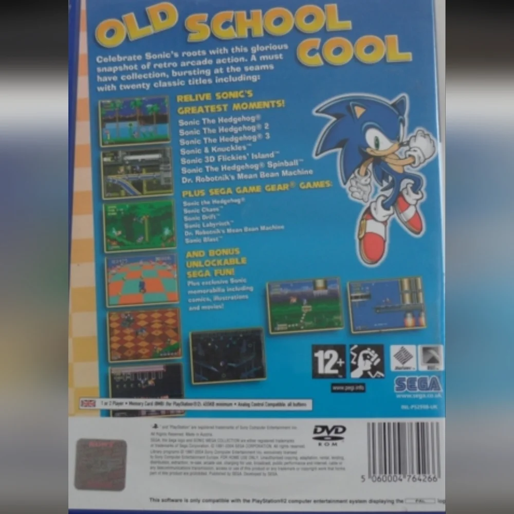 SONIC MEGA COLLECTION PLUS SEGA PLAYSTATION 2 GAME